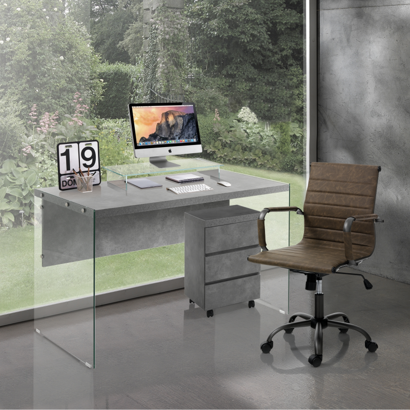 POLTRONA DA UFFICIO TASK SMALL OLD BROWN TOMASUCCI