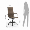 POLTRONA DA UFFICIO TASK OLD BROWN TOMASUCCI