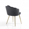 Set di 4 SEDIE SHELL GREY TOMASUCCI