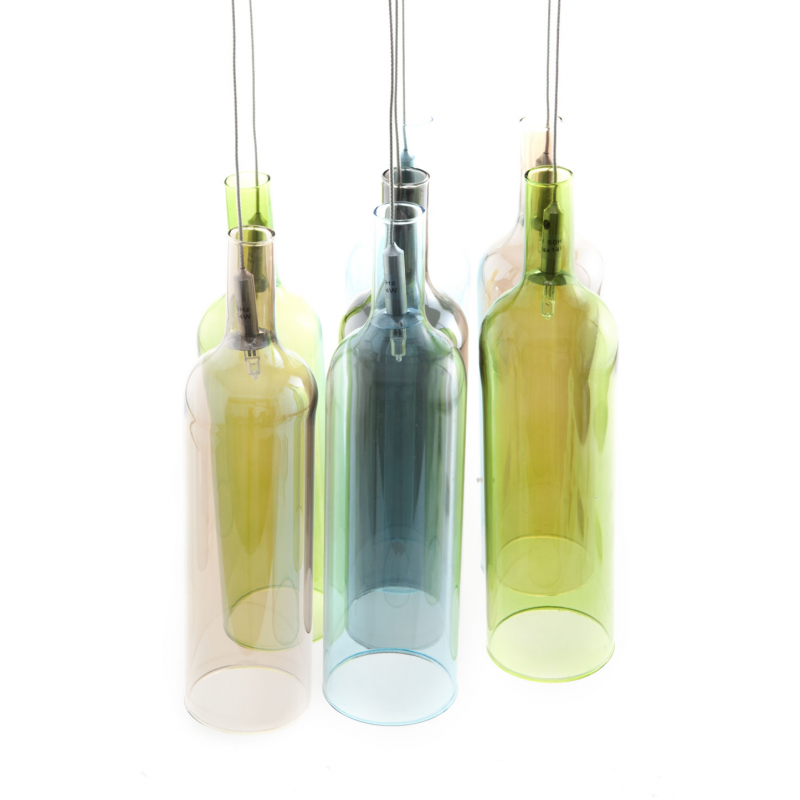 LAMPADARIO 7 LUCI "BOTTLES" TOMASUCCI