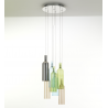 LAMPADARIO 7 LUCI "BOTTLES" TOMASUCCI