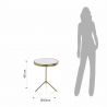 TAVOLINO / COMODINO TRIPOD GOLD TOMASUCCI
