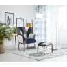 POLTRONA + POUF KALEIDOS-E BLUE TOMASUCCI