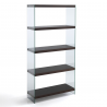 LIBRERIA 5 RIPIANI NANCY 75 DARK WOOD TOMASUCCI