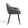 Set di 2 SEDIE IMBOTTITA LOVELY GREY TOMASUCCI