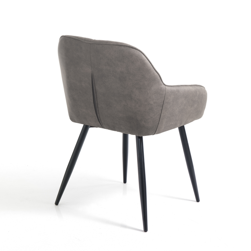 Set di 2 SEDIE IMBOTTITA LOVELY GREY TOMASUCCI