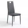 Set di 4 SEDIE AXANDRA DARK GREY TOMASUCCI