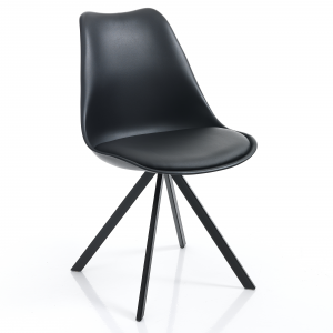Set di 4 SEDIE KIKI SLIM - BLACK TOMASUCCI