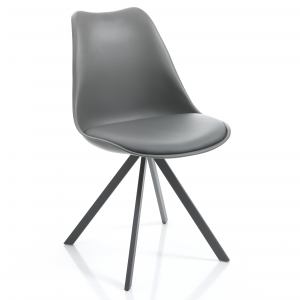 Set di 4 SEDIE KIKI SLIM - GREY TOMASUCCI
