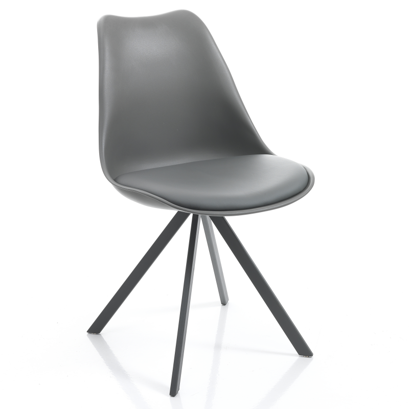 Set di 4 SEDIE KIKI SLIM - GREY TOMASUCCI