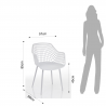 Set di 4 SEDIE DA INTERNO / ESTERNO NAIROBI WHITE PLUS TOMASUCCI