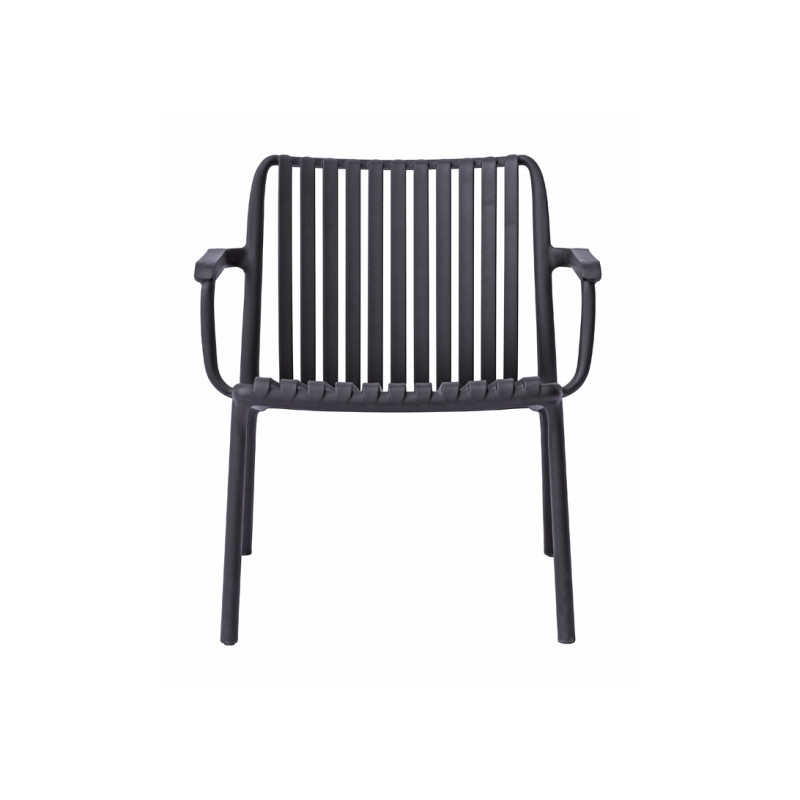 Poltrona Balcony Set Valencia Resina Antracite Moia
