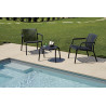 Poltrona Balcony Set Valencia Resina Antracite Moia