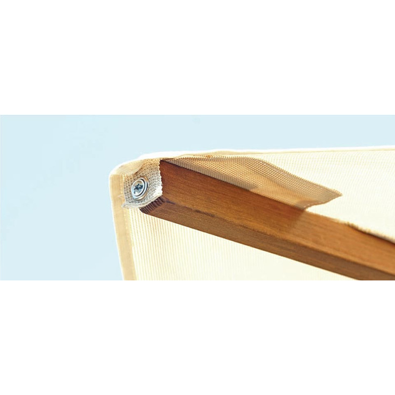 Ombrellone Torino 3x2 fusto legno acrilico Olefin Moia