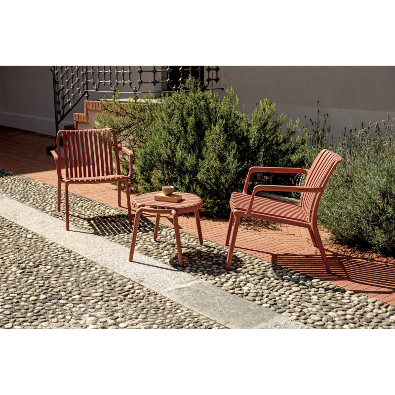 Tavolino Balcony Set Valencia Resina Mattone Moia