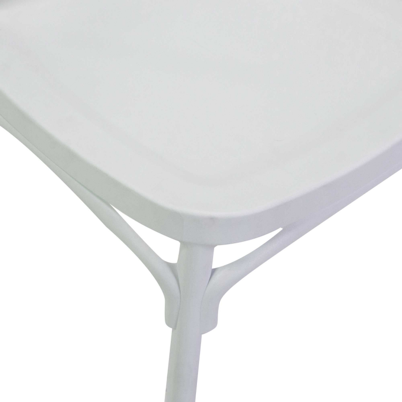Sedia plastica cross bianco cm47x51h45,5/90
