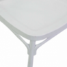 Sedia plastica cross bianco cm47x51h45,5/90