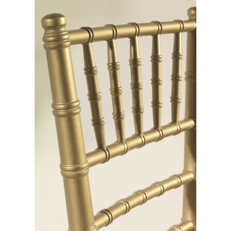 Sedia legno chiavari oro con cuscino oro cm40x40h43/92