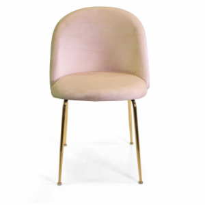 Zoom Sedia velluto Sammi crema struttura oro cm 50x57h47/77,5