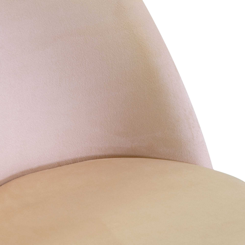 Set di 4 Sedie velluto Sammi crema struttura oro cm50x57h47/77,5