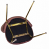 Set di 4 Sedie velluto Sammi verde struttura oro cm50x57h47/77,5