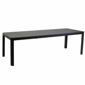 Tavolo alluminio cleveland antracite allungabile rettangolare cm180/240x100h75