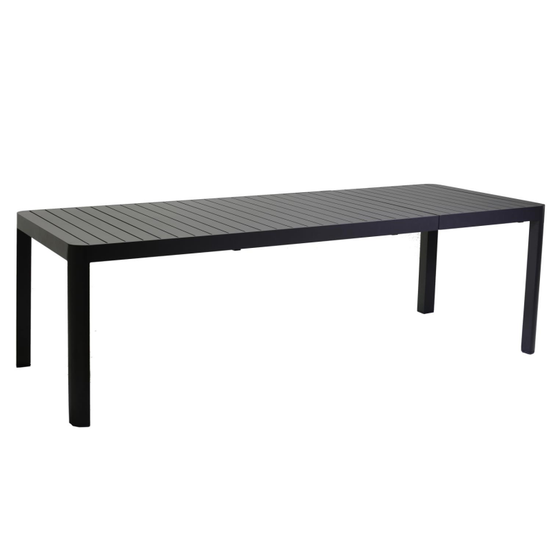 Tavolo alluminio cleveland antracite allungabile rettangolare cm180/240x100h75