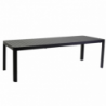 Tavolo alluminio cleveland antracite allungabile rettangolare cm180/240x100h75
