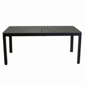 Zoom Tavolo alluminio cleveland antracite allungabile rettangolare cm 180/240x100h75