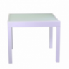 Tavolo alluminio boise bianco opaco allungabile cm90/180x90h75