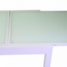 Tavolo alluminio boise bianco opaco allungabile cm90/180x90h75