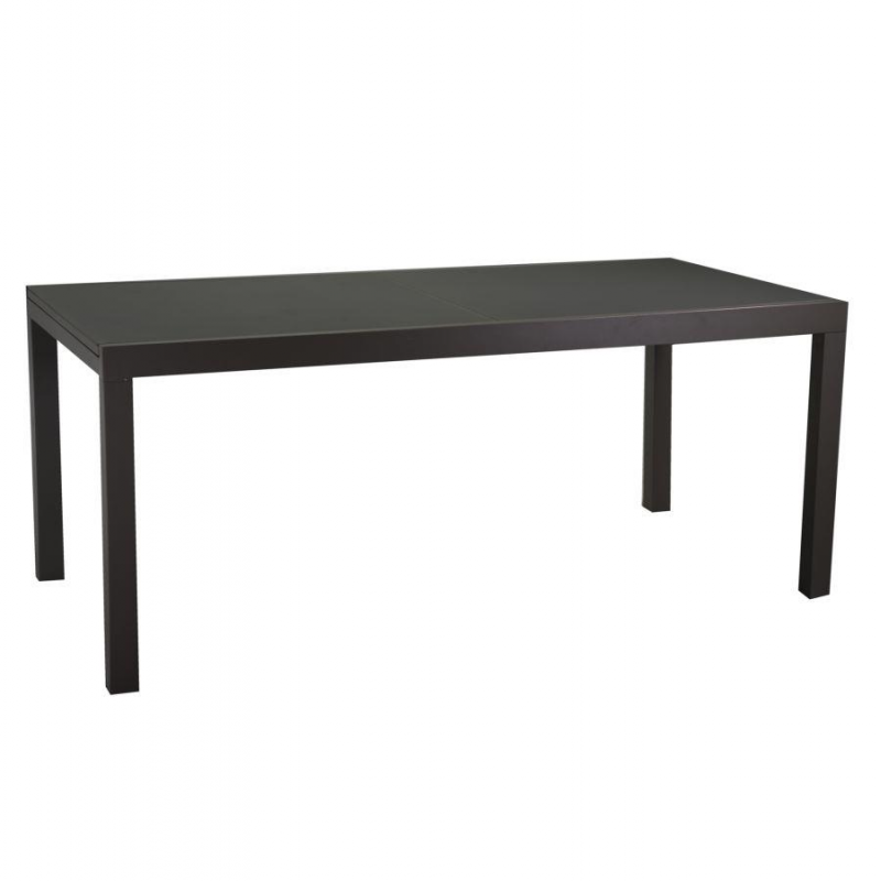 Tavolo alluminio boise antracite opaco all. rettangolare cm160/220x90h67,5/75