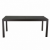 Tavolo alluminio boise antracite opaco all. rettangolare cm160/220x90h67,5/75