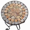 Tavolo mosaico metallo urbino tondo con2 sedie cmø60h75