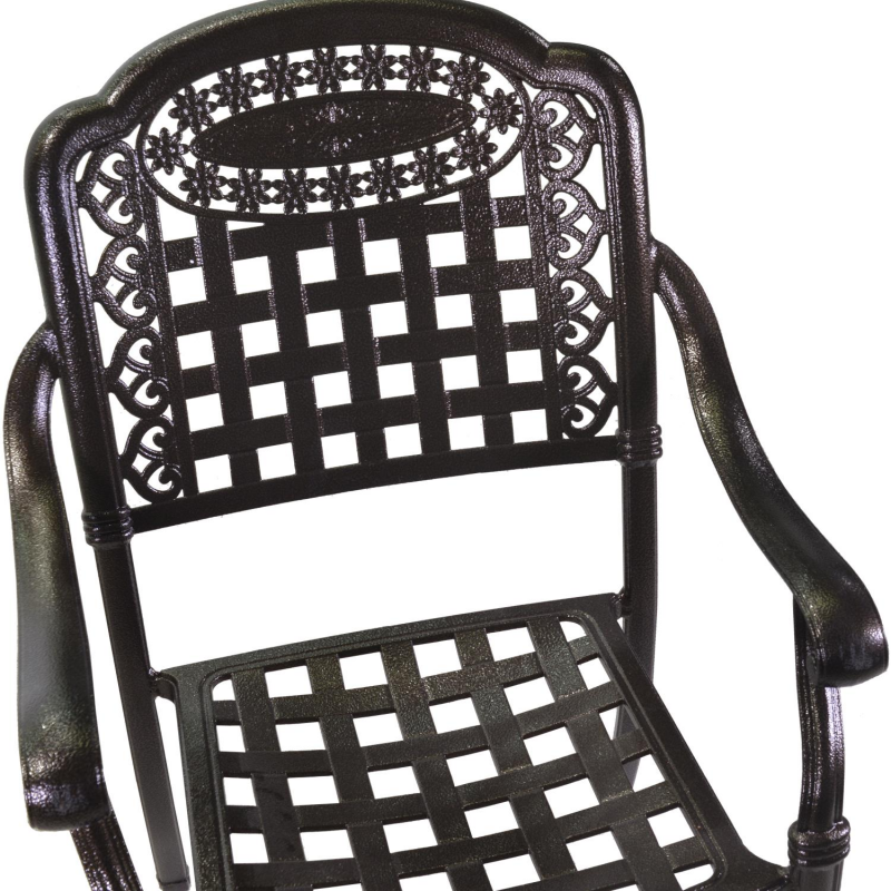 Completo pranzo alluminio pressofuso Maryland antracite 7 pezzi