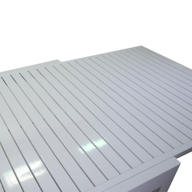Tavolo cleveland allungabile bianco opaco rettangolare cm135/270x90h75
