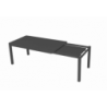 Tavolo alluminio boston allungabile antracite rettangolare cm160/220x90h76