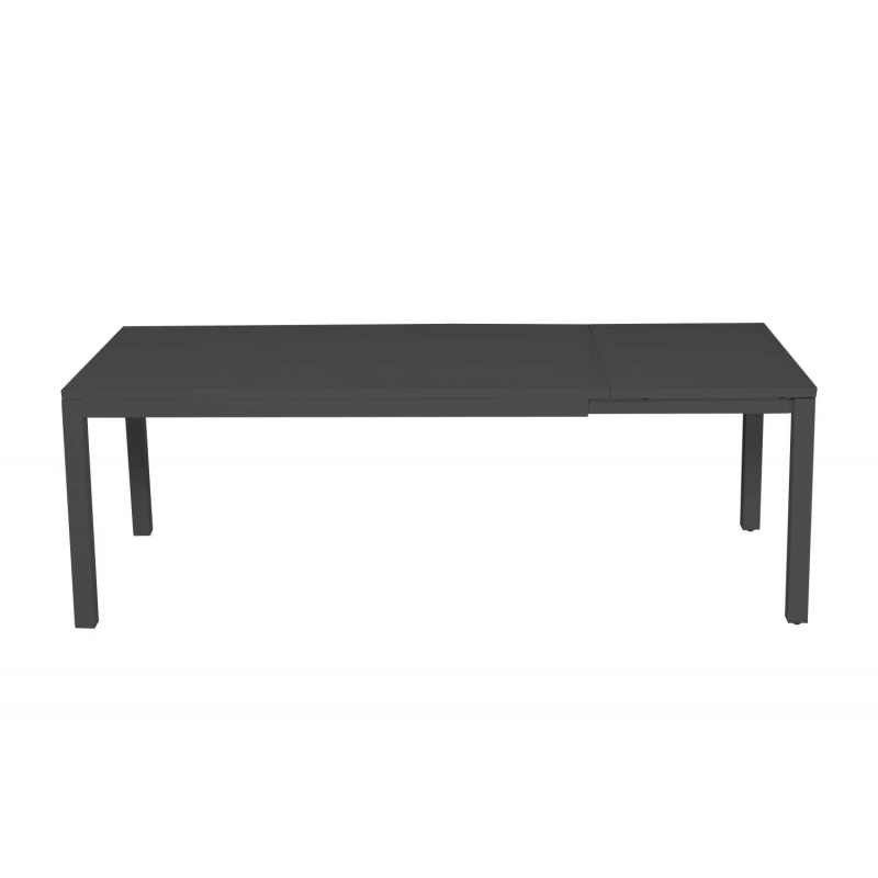 Tavolo alluminio boston allungabile antracite rettangolare cm160/220x90h76
