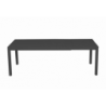 Tavolo alluminio boston allungabile antracite rettangolare cm160/220x90h76