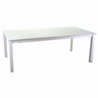Tavolo alluminio el paso allungabile bianco rettangolare cm220/330x110h76