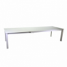 Tavolo alluminio el paso allungabile bianco rettangolare cm220/330x110h76