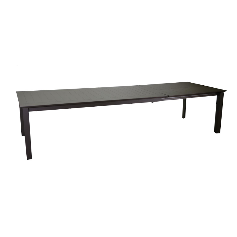 Tavolo alluminio El Paso allungabile marrone rettangolare cm220/330x110h76