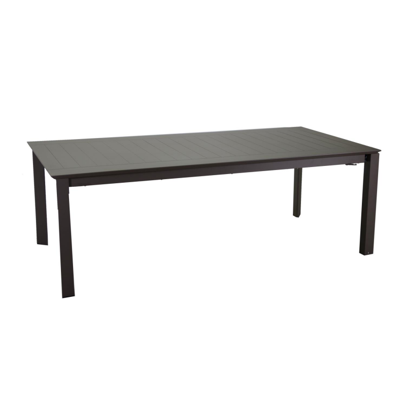 Tavolo alluminio El Paso allungabile marrone rettangolare cm220/330x110h76