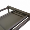 Tavolo alluminio El Paso allungabile marrone rettangolare cm220/330x110h76