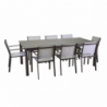 Tavolo alluminio El Paso allungabile marrone rettangolare cm220/330x110h76