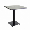 Top tavolo resina per esterno grigio quadro cm56x56x3