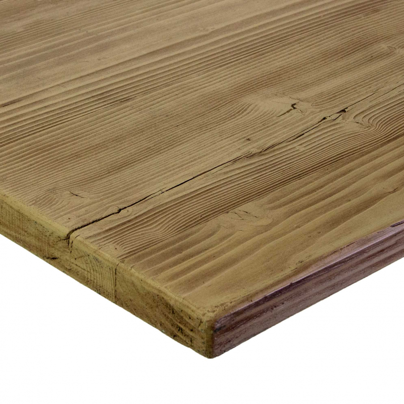 Top tavolo resina per esterno naturale quadro cm80x80h3