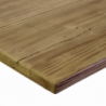Top tavolo resina per esterno naturale quadro cm80x80h3