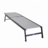 Lettino alluminio cleveland antracite cm195x55h31