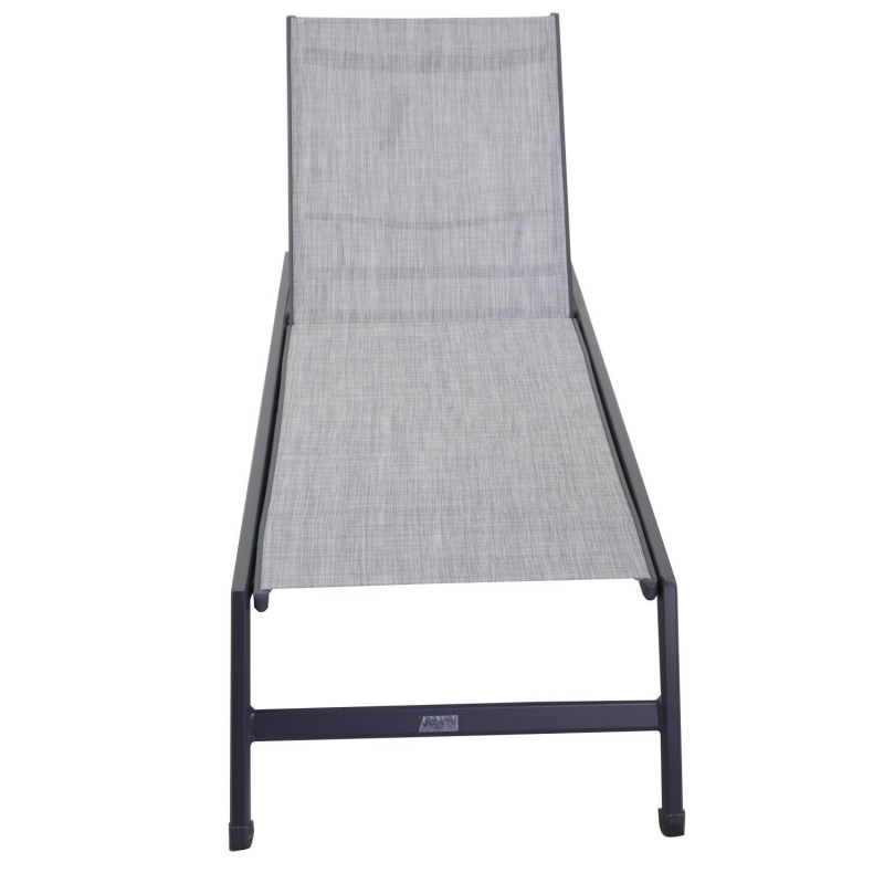 Lettino alluminio cleveland antracite cm195x55h31